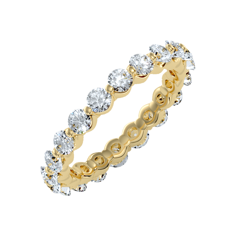 Dangling Eternity Band In 925 Sterling Silver - Ten