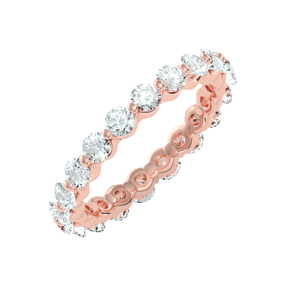 Dangling Eternity Band In 925 Sterling Silver - Six