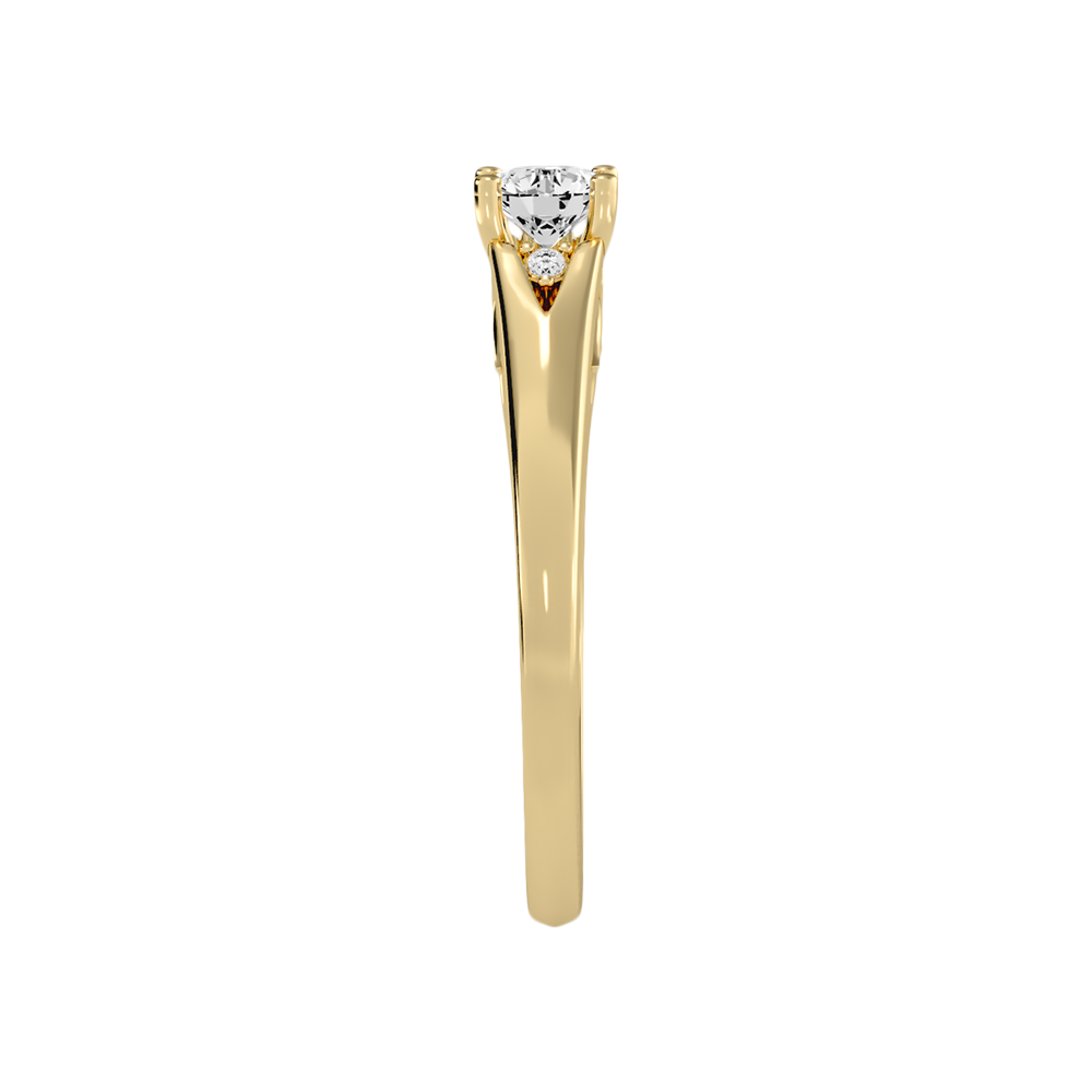 Danized Classic Solitaire Ring In 925 Sterling Silver - Eleven