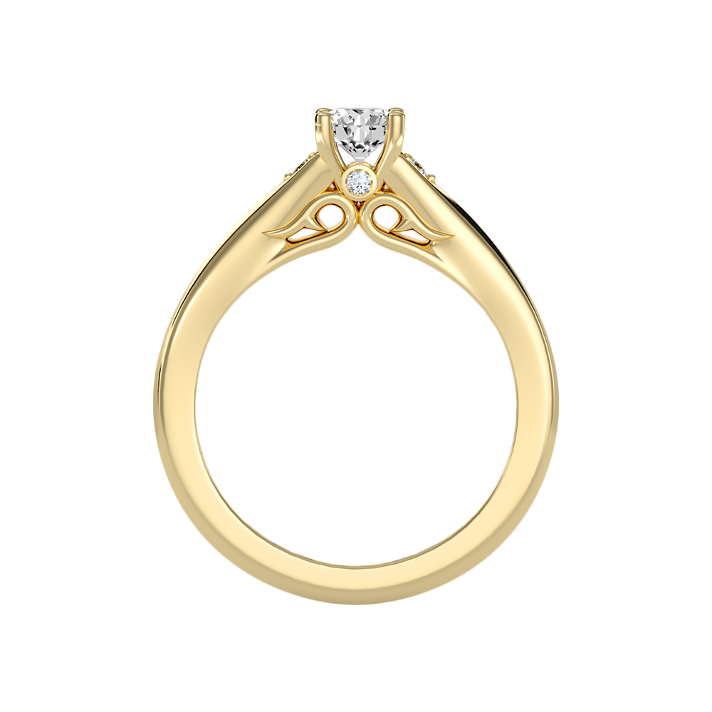 Danized Classic Solitaire Ring In 925 Sterling Silver - Twelve