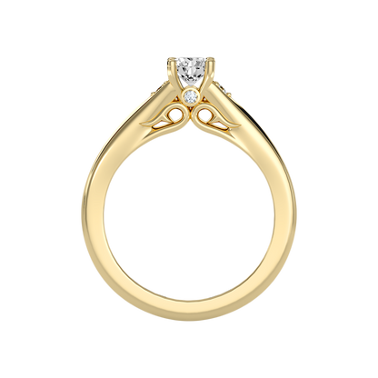 Danized Classic Solitaire Ring In 925 Sterling Silver - Twelve