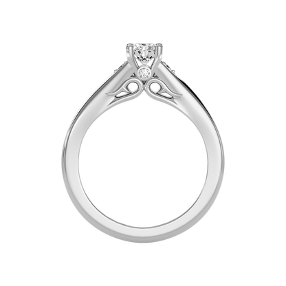 Danized Classic Solitaire Ring In 925 Sterling Silver - Two