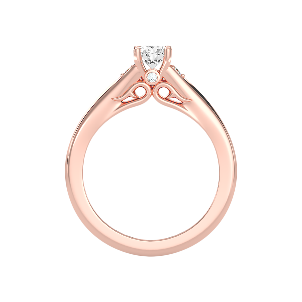 Danized Classic Solitaire Ring In 925 Sterling Silver - Six