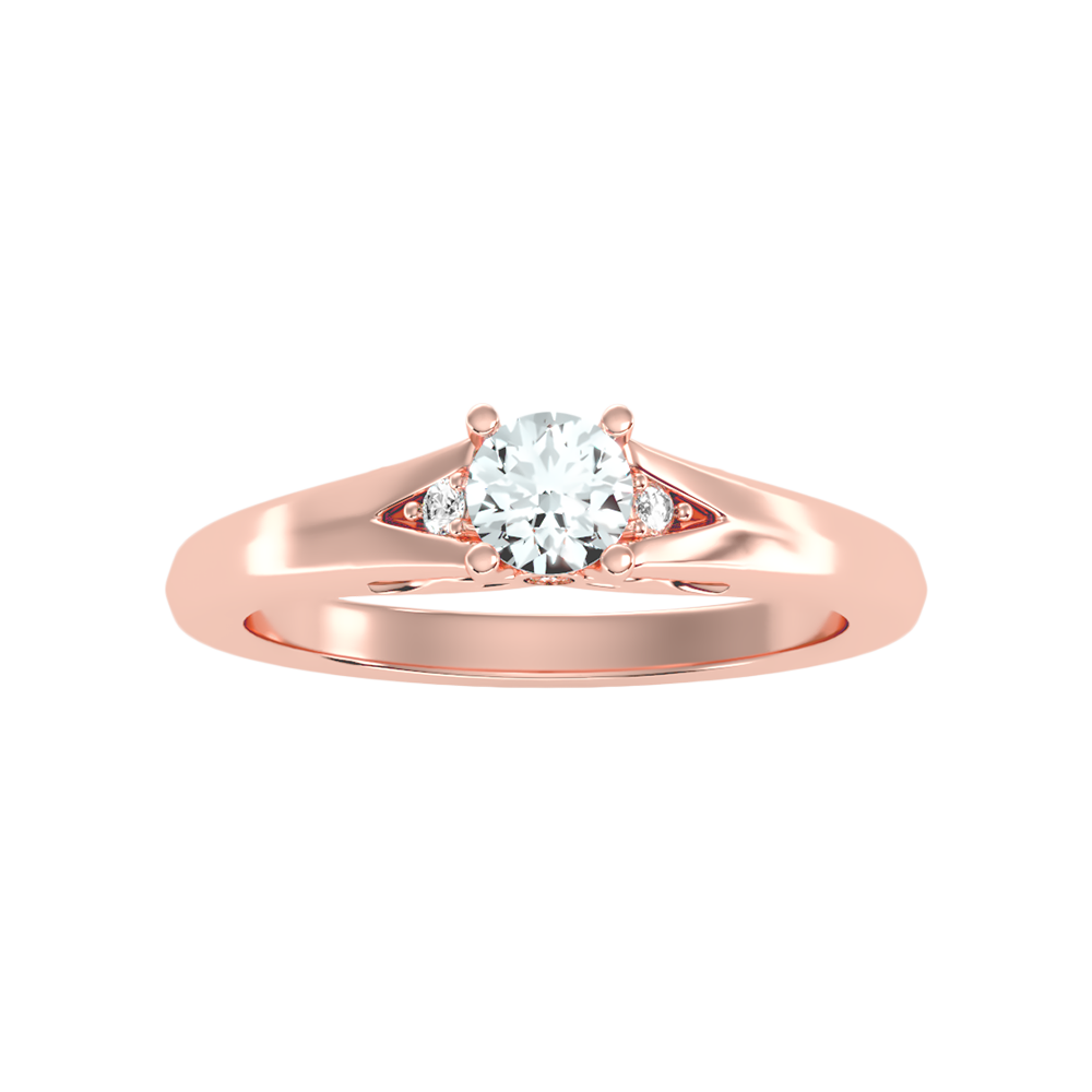 Danized Classic Solitaire Ring In 925 Sterling Silver - Seven