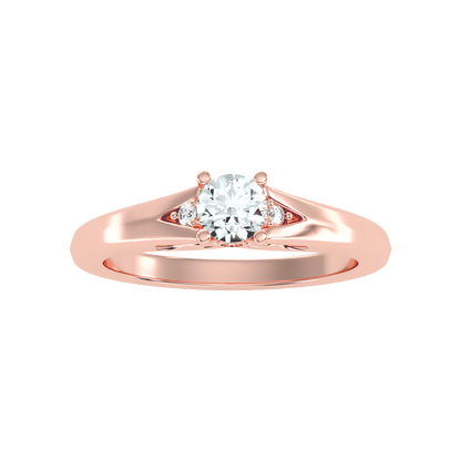 Danized Classic Solitaire Ring In 925 Sterling Silver - Seven