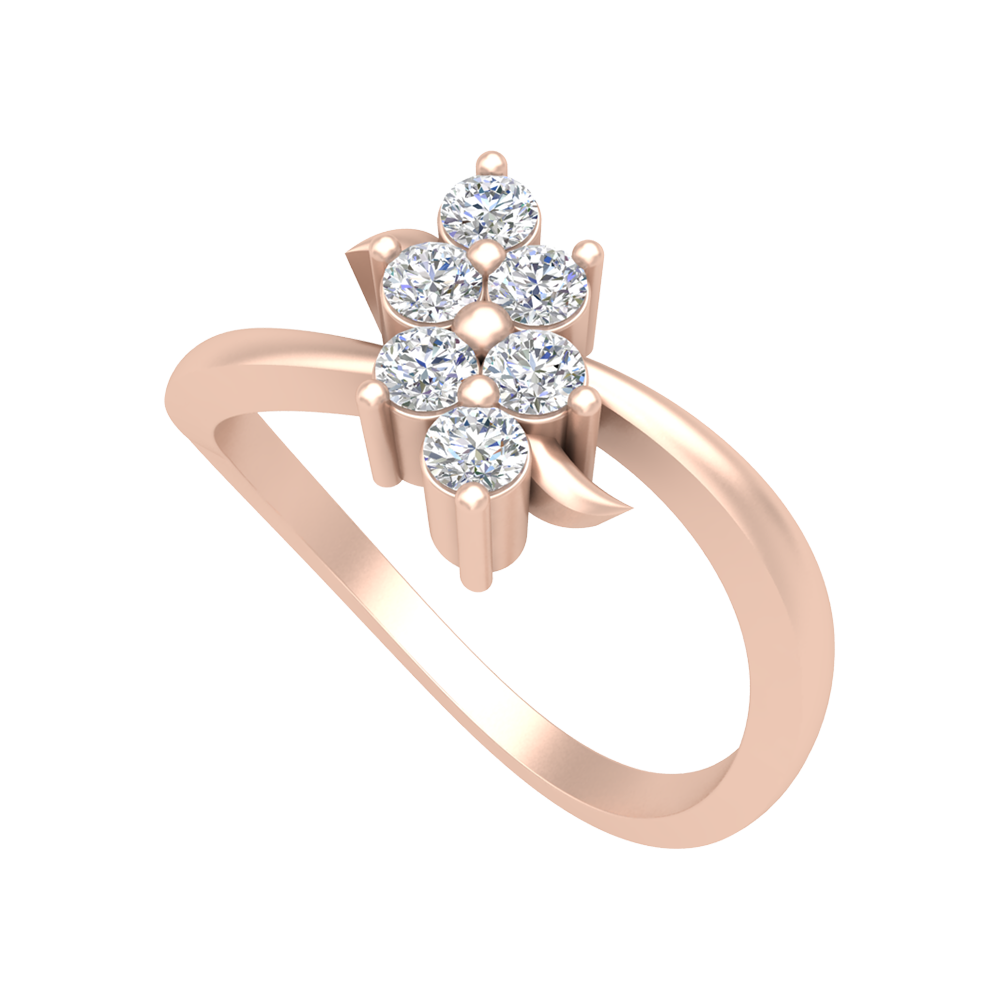 Danty And Dazzfull Ring In 925 Sterling Silver - One