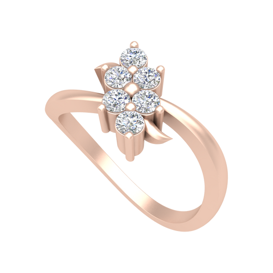 Danty And Dazzfull Ring In 925 Sterling Silver - One