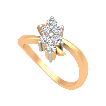 Danty And Dazzfull Ring In 925 Sterling Silver - Nine