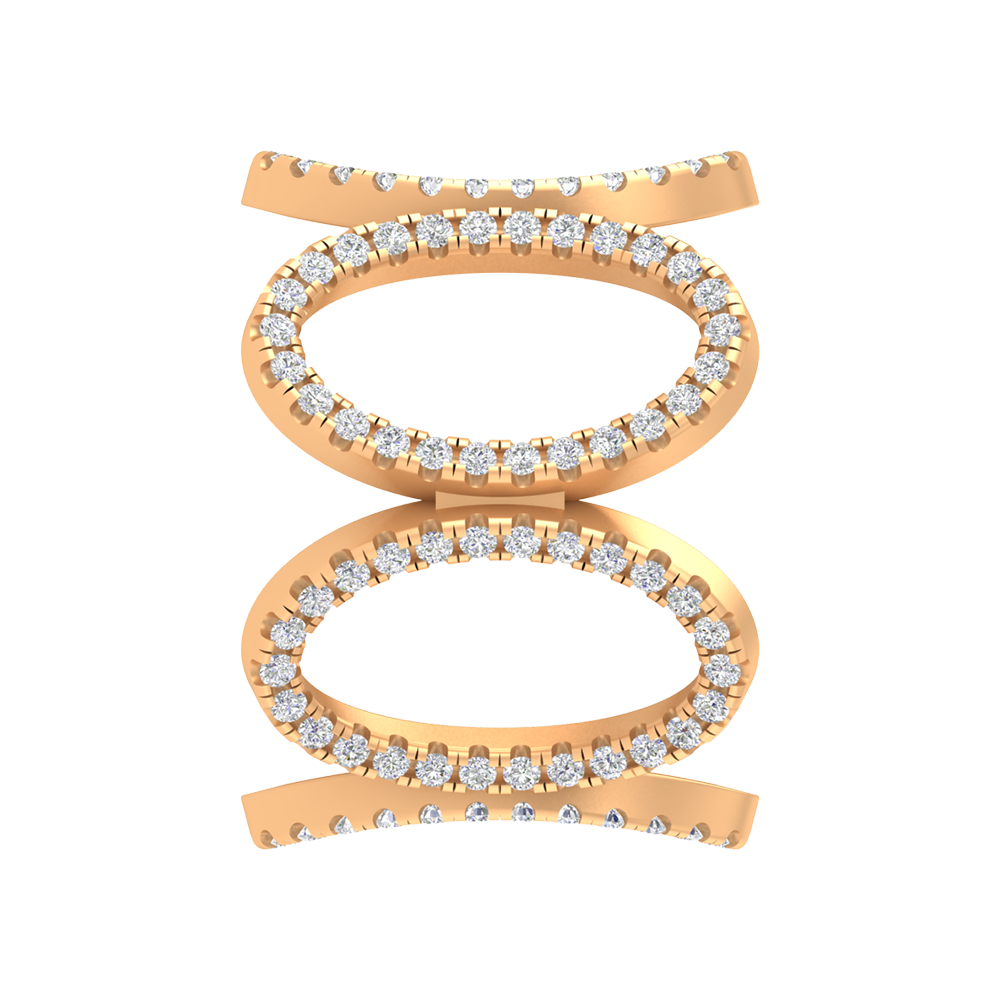 Dazzle Dreams Diamond Ring In 925 Sterling Silver - Eleven