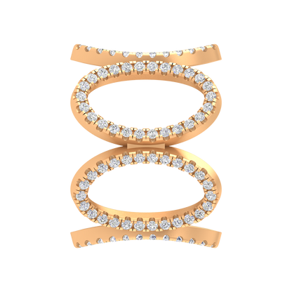 Dazzle Dreams Diamond Ring In 925 Sterling Silver - Eleven