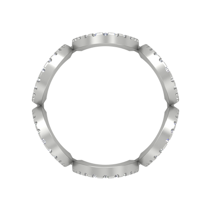 Dazzle Dreams Diamond Ring In 925 Sterling Silver - Eight