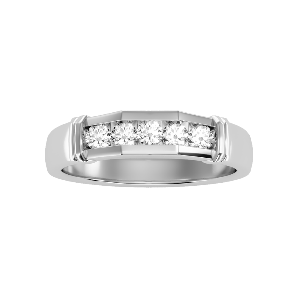 Dazzle Men's Broad Band Ring - Three