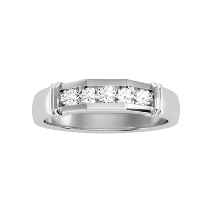 Dazzle Men's Broad Band Ring - Three