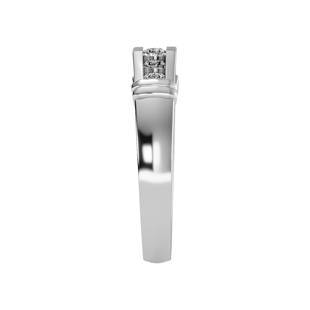 Dazzle Men's Broad Band Ring - Four