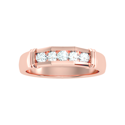 Dazzle Men's Broad Band Ring - Six