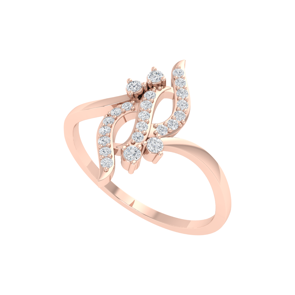 Dazzle Ring In 925 Sterling Silver - Two