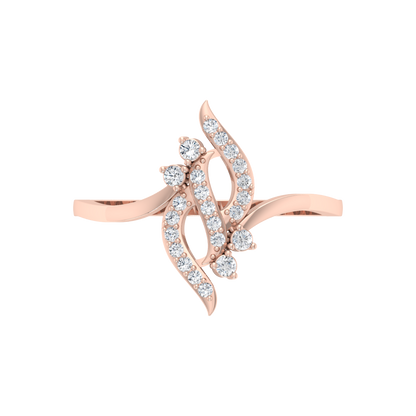Dazzle Ring In 925 Sterling Silver - Three