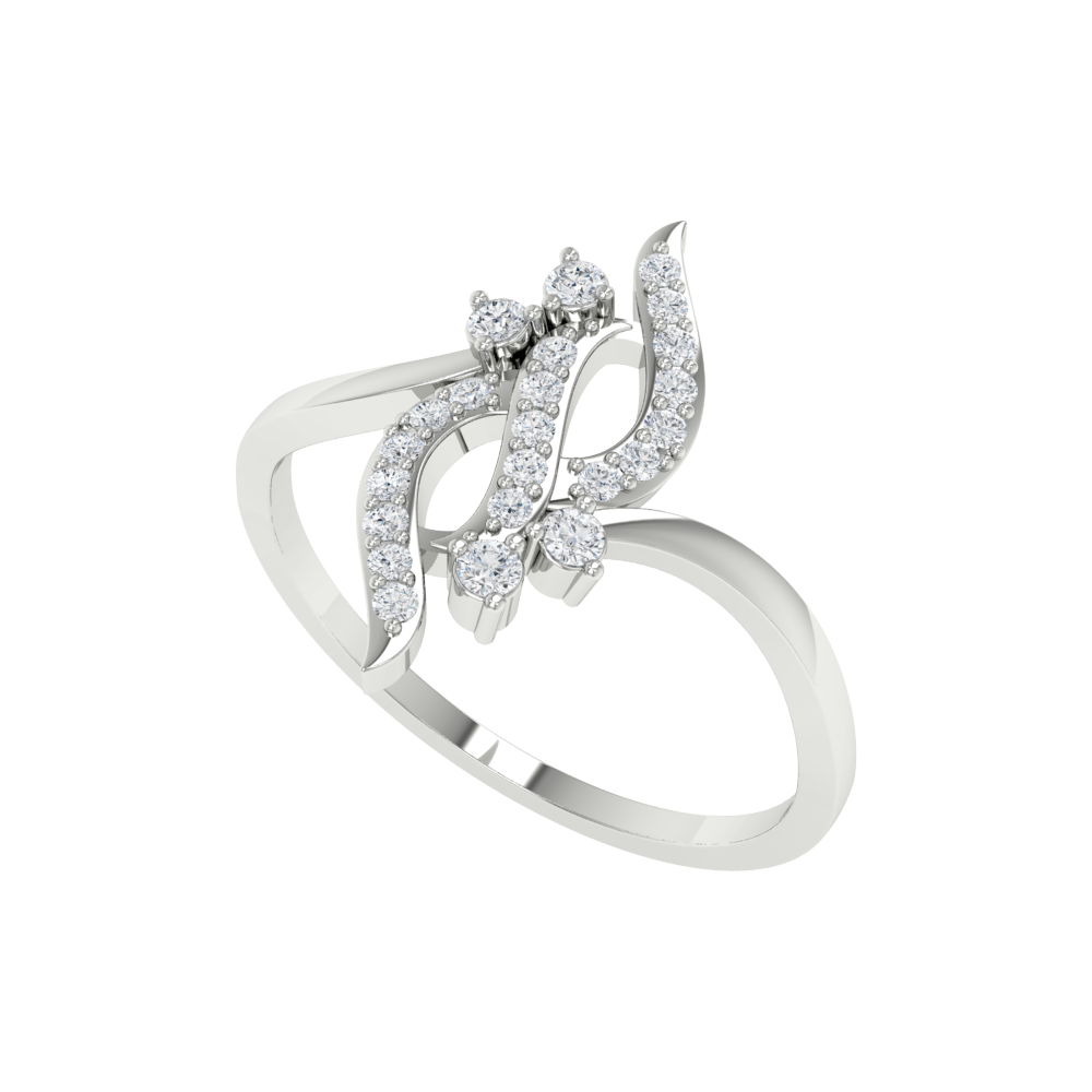 Dazzle Ring In 925 Sterling Silver - Six