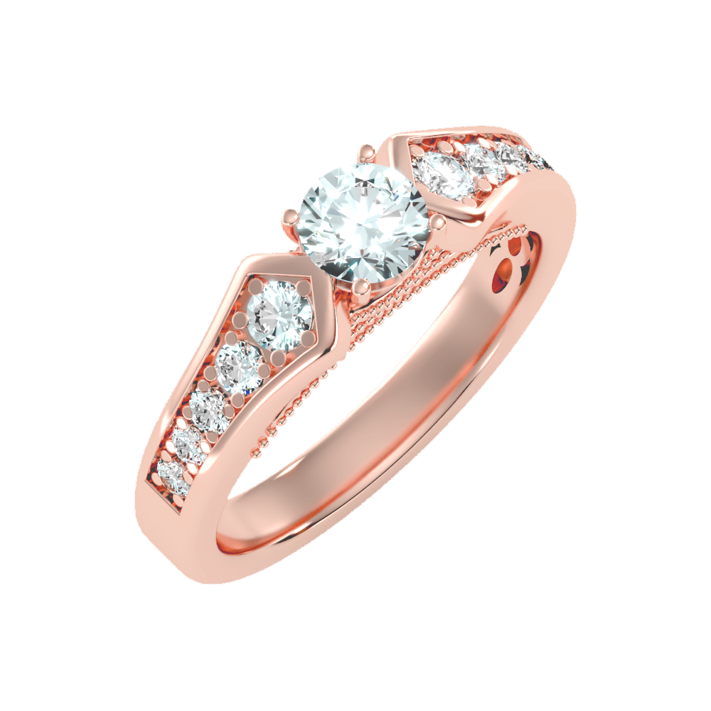 Dazzle Solitaire Ring In 925 Sterling Silver - One