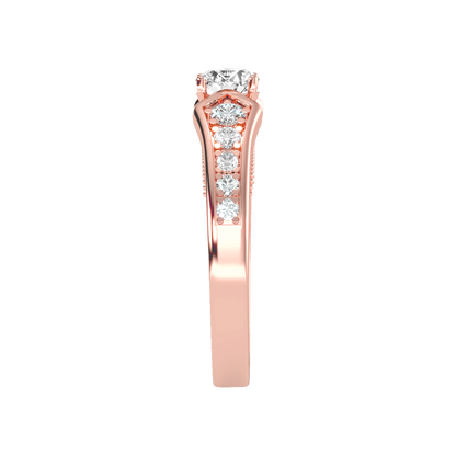 Dazzle Solitaire Ring - Three