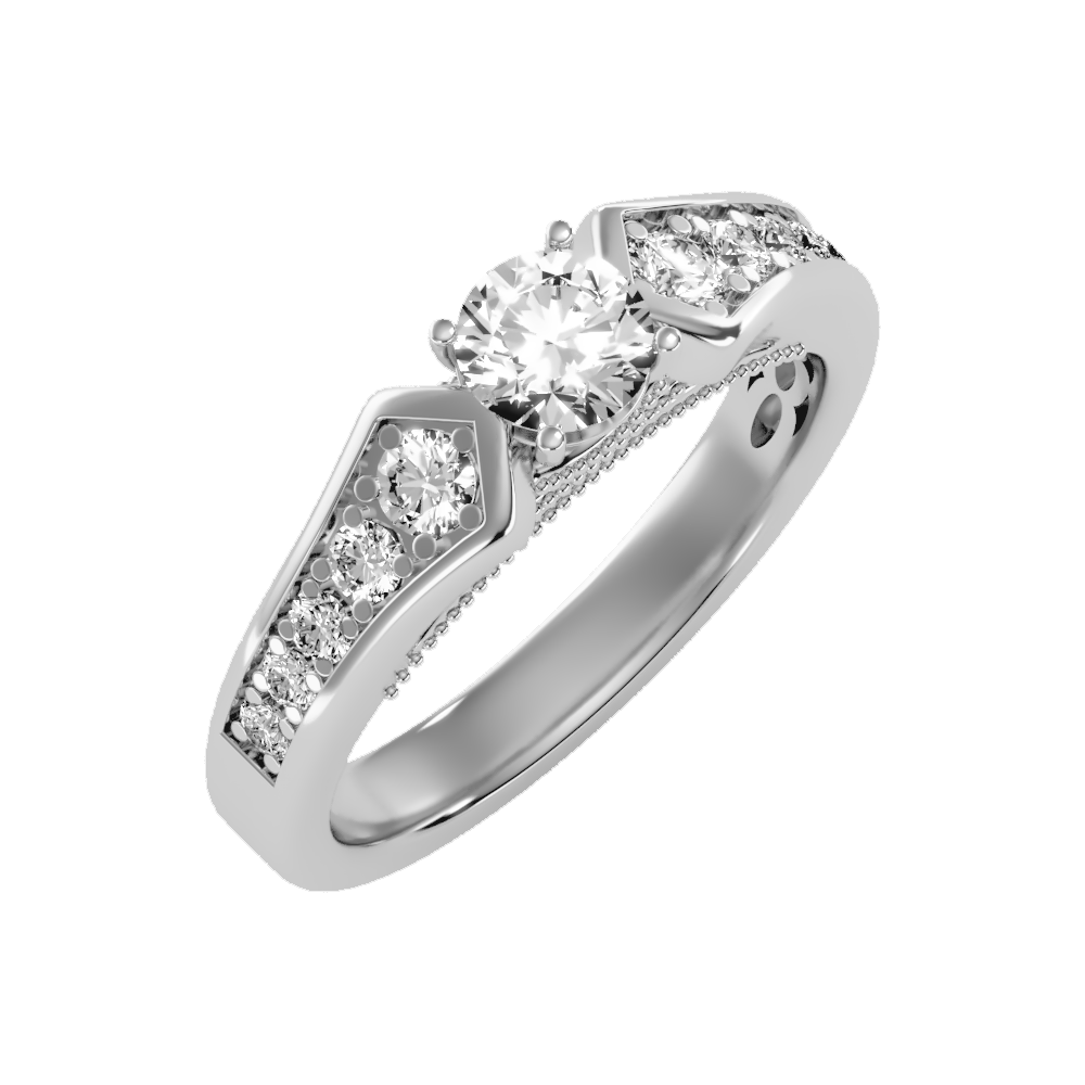 Dazzle Solitaire Ring - Five
