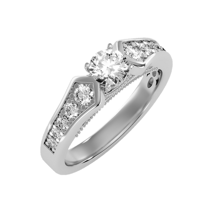Dazzle Solitaire Ring - Five