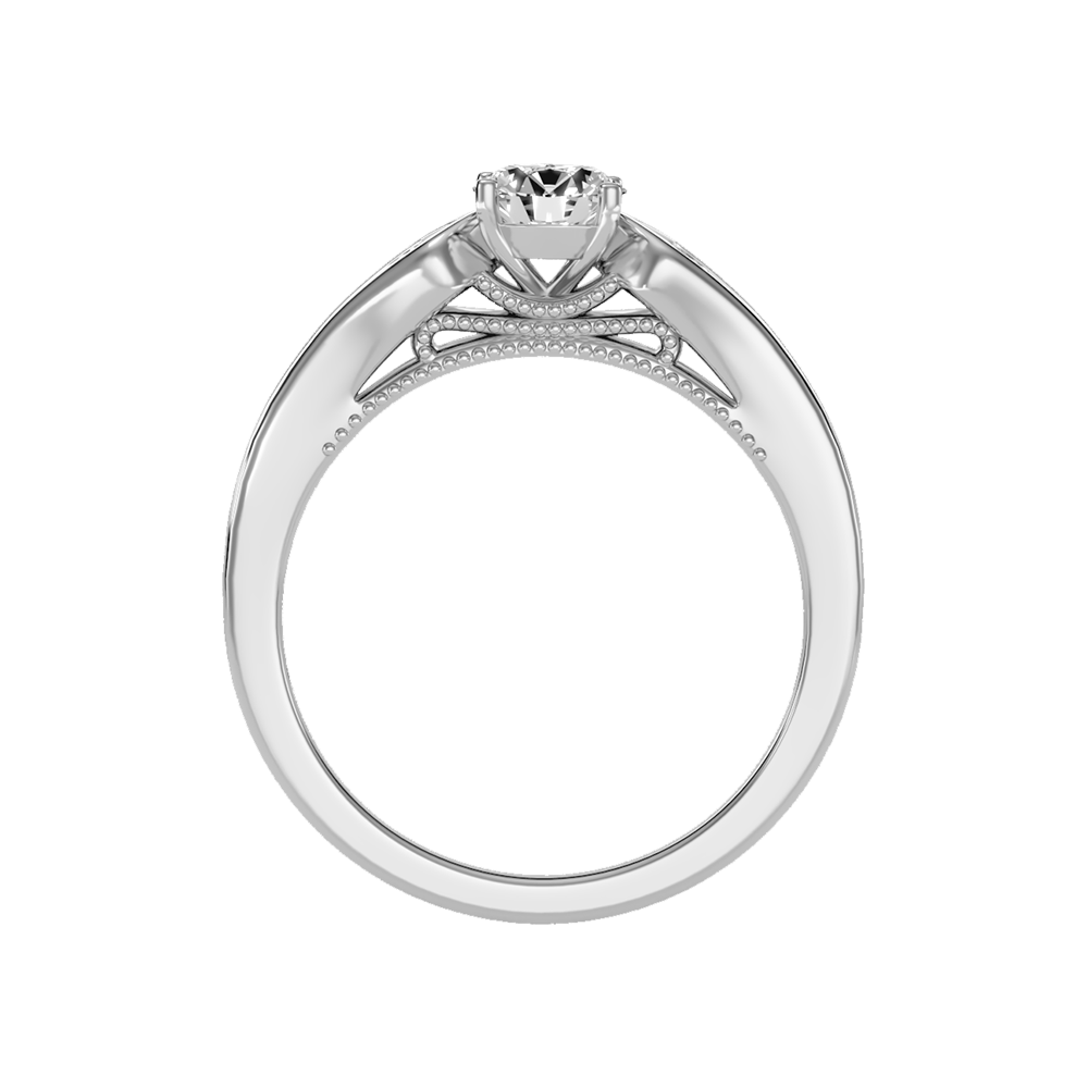 Dazzle Solitaire Ring In 925 Sterling Silver - Eight