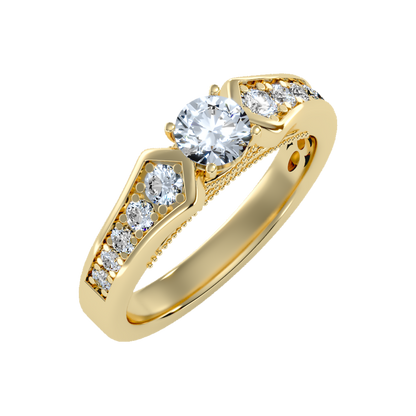 Dazzle Solitaire Ring - Nine
