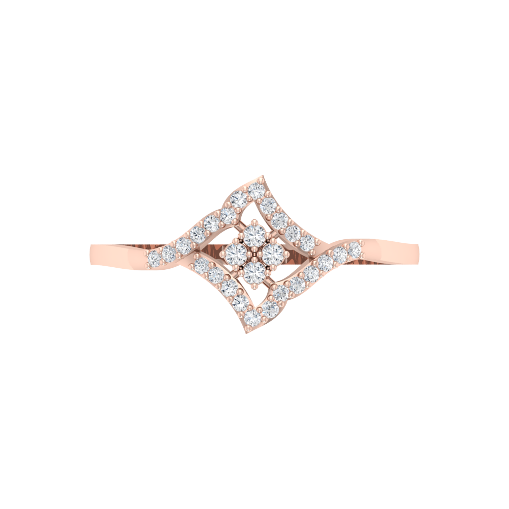 Dazzling Crowny Ring - Two