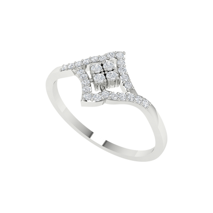 Dazzling Crowny Ring In 925 Sterling Silver - Five