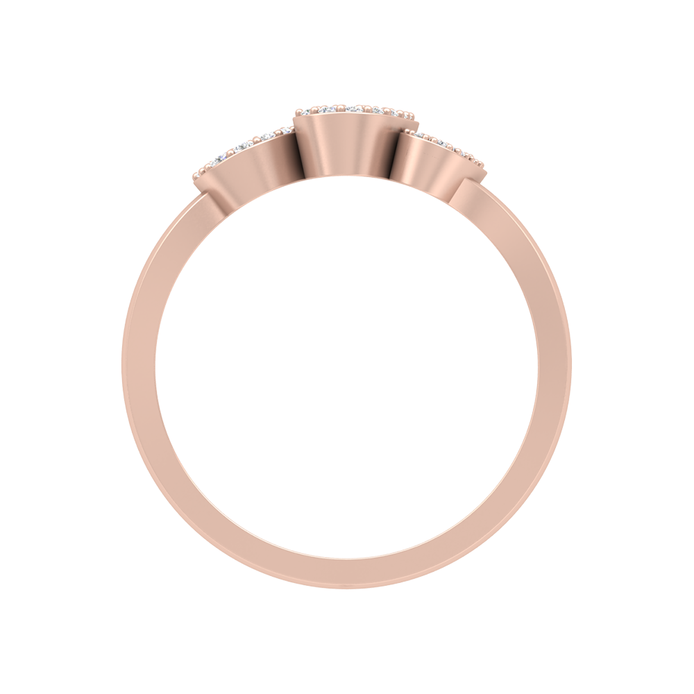 Dazzling Drops Ring In 925 Sterling Silver - Four
