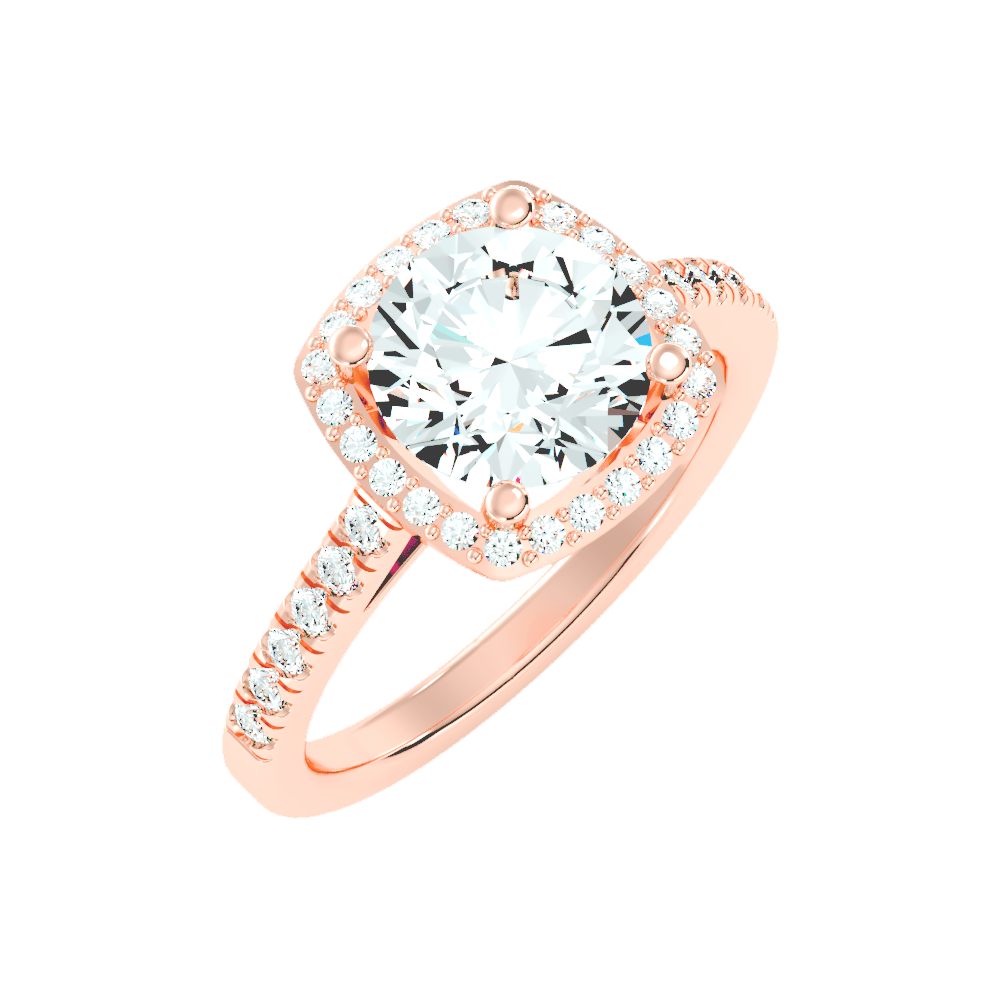Dazzling Halo Ring - Seven