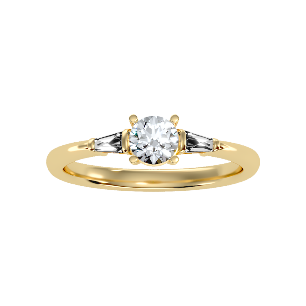 Dazzling Solitaire Ring In 925 Sterling Silver - Ten