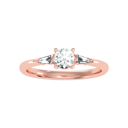 Dazzling Solitaire Ring In 925 Sterling Silver - Seven