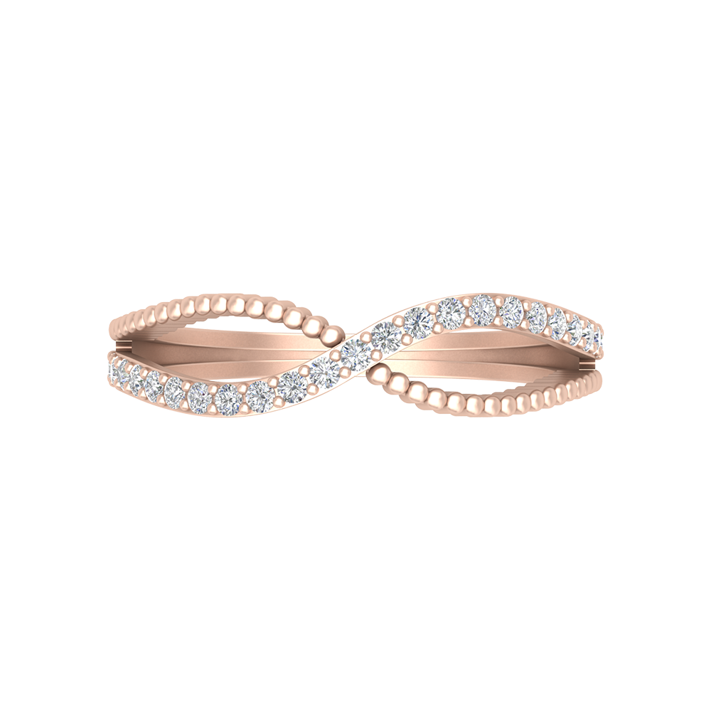 Delicate Dorn Infinity Band In 925 Sterling Silver - Two