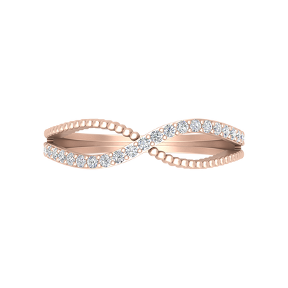Delicate Dorn Infinity Band In 925 Sterling Silver - Two