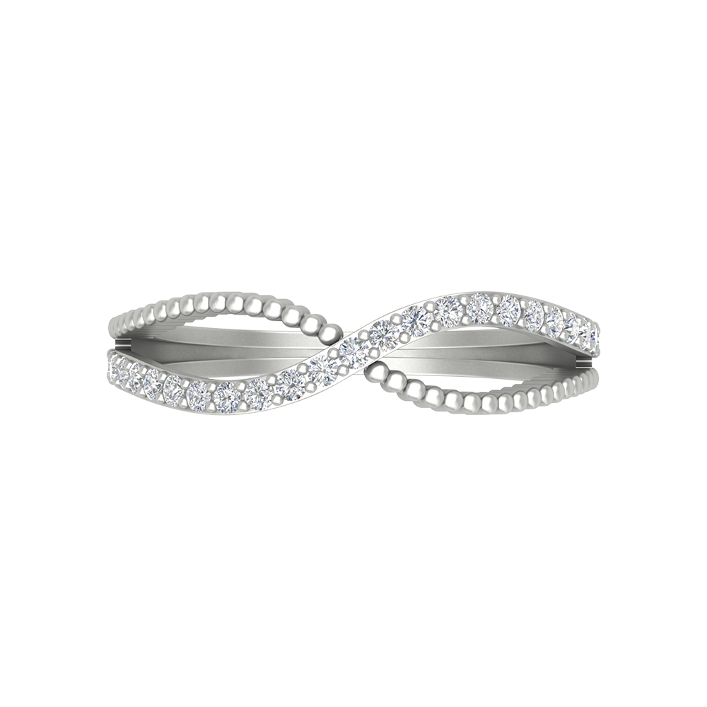 Delicate Dorn Infinity Band In 925 Sterling Silver - Six