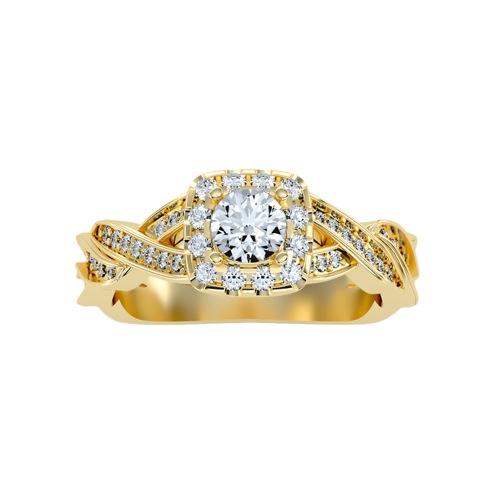 Delicate Halo Ring - Ten