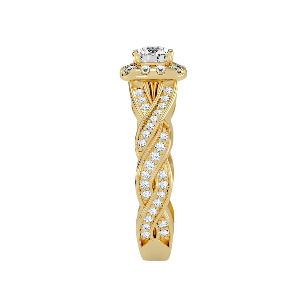 Delicate Halo Ring - Eleven