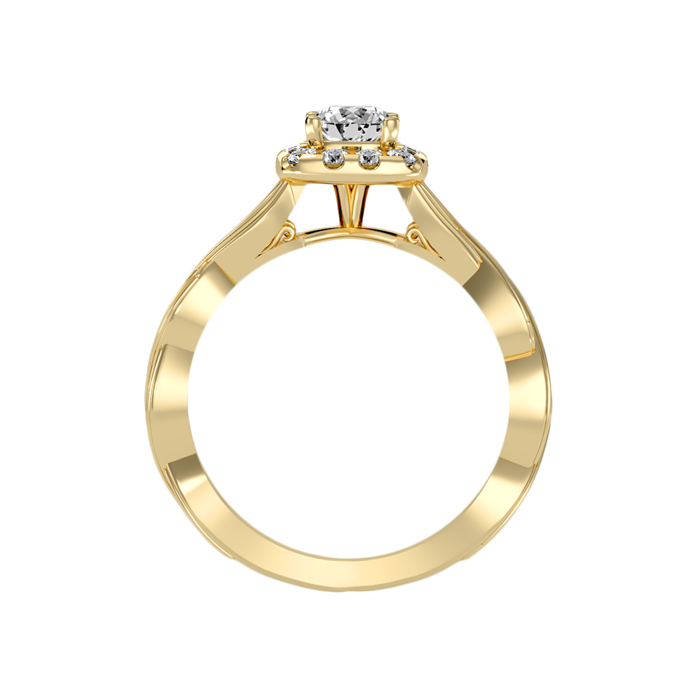 Delicate Halo Ring - Twelve