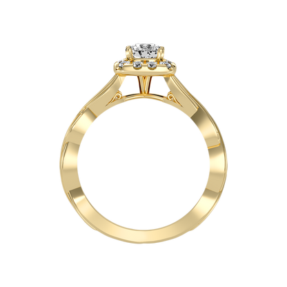Delicate Halo Ring - Twelve