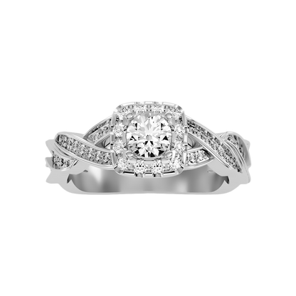 Delicate Halo Ring - Three