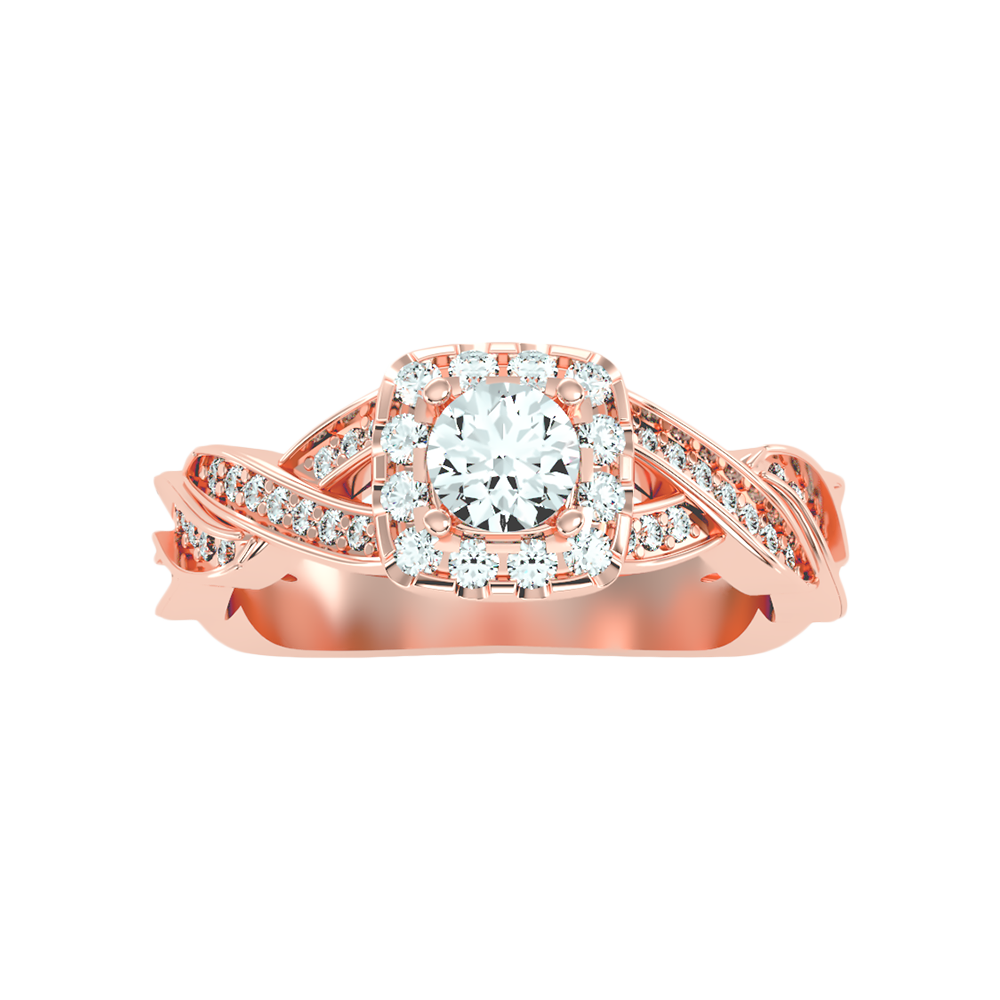 Delicate Halo Ring - Seven