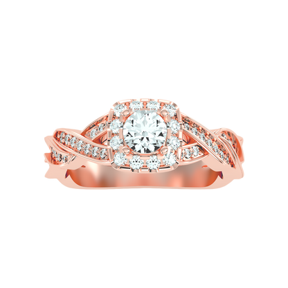 Delicate Halo Ring - Seven