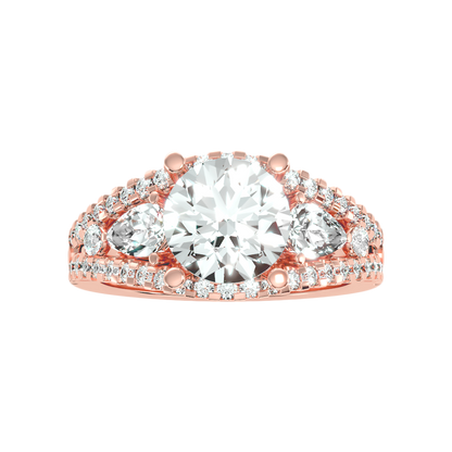 Delicate Solitaire Ring In 925 Sterling Silver - Eleven