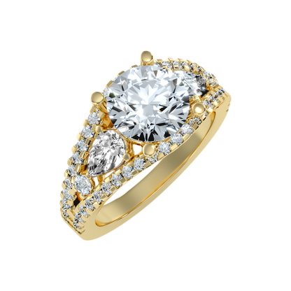 Delicate Solitaire Ring In 925 Sterling Silver - Two