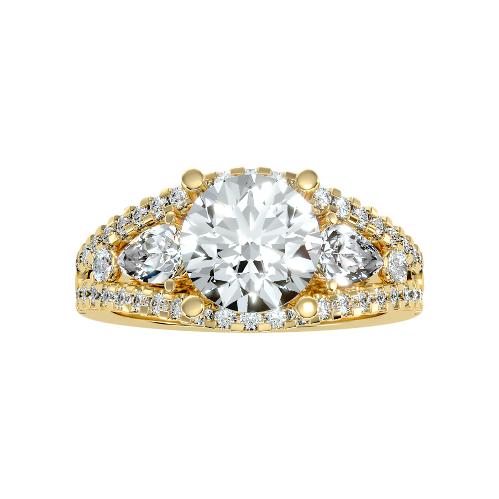 Delicate Solitaire Ring - Three