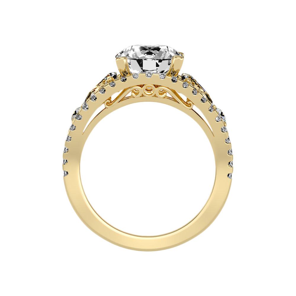 Delicate Solitaire Ring - Four