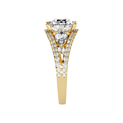 Delicate Solitaire Ring In 925 Sterling Silver - Five