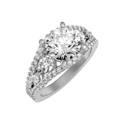 Delicate Solitaire Ring In 925 Sterling Silver - Six